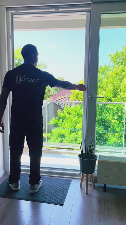 Plissé Hordeur voor Enkele Deur