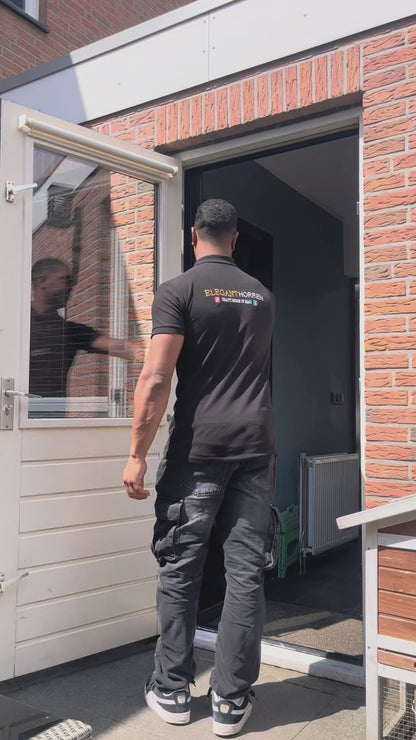 Plissé Hordeur voor Enkele Deur