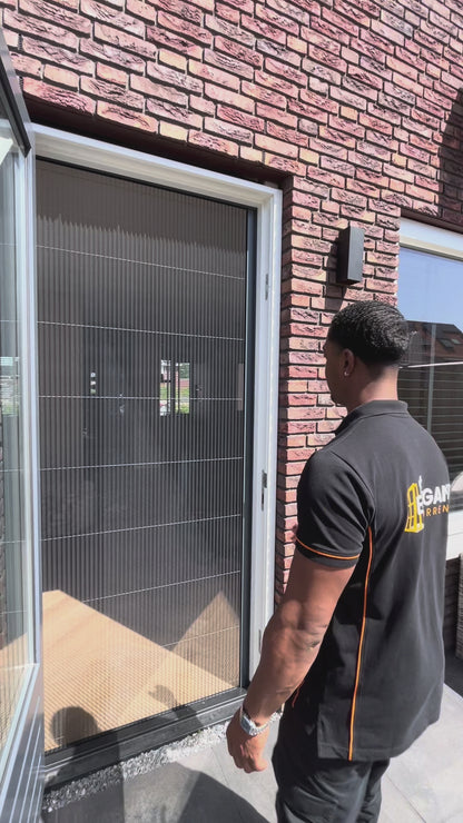 Plissé Hordeur voor Enkele Deur